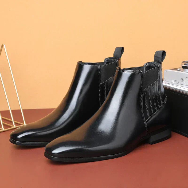 Wiiliam | Synthetic Leather Ankle Boots