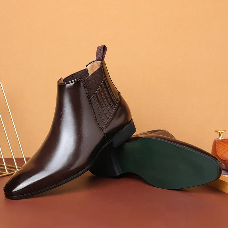 Wiiliam | Synthetic Leather Ankle Boots