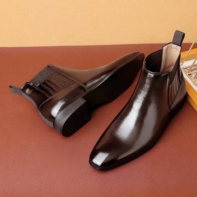 Wiiliam | Synthetic Leather Ankle Boots