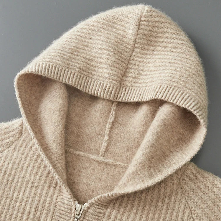 Henry Cashmere Zip Hoodie