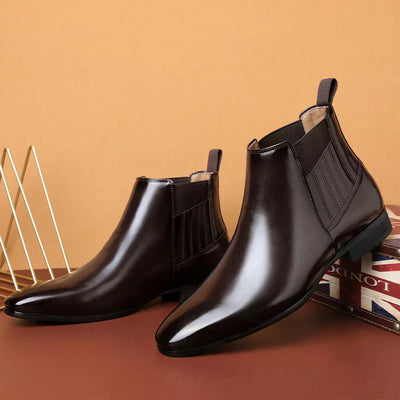 Wiiliam | Synthetic Leather Ankle Boots
