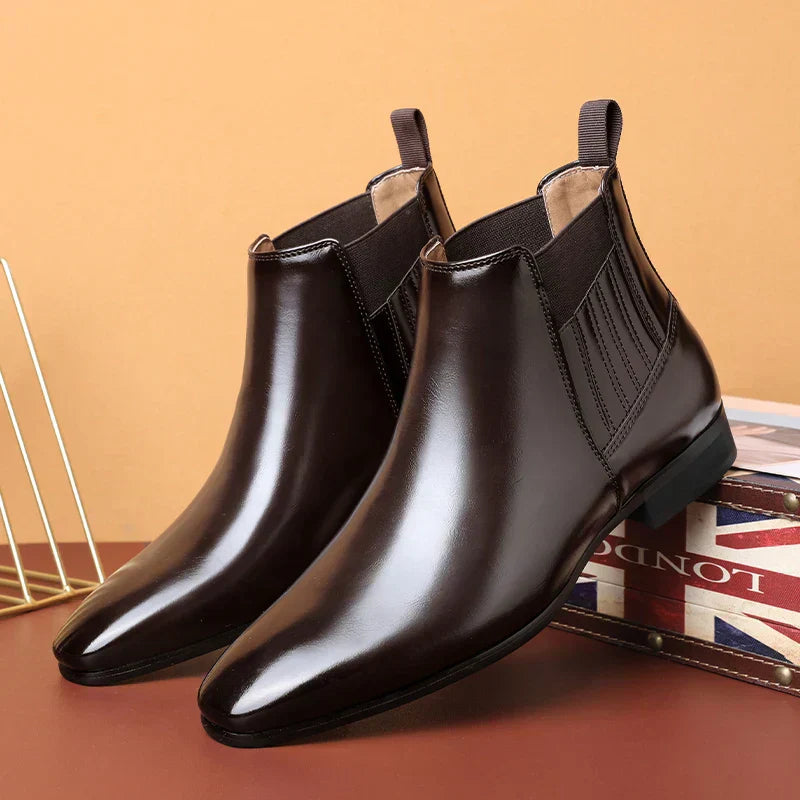 Wiiliam | Synthetic Leather Ankle Boots