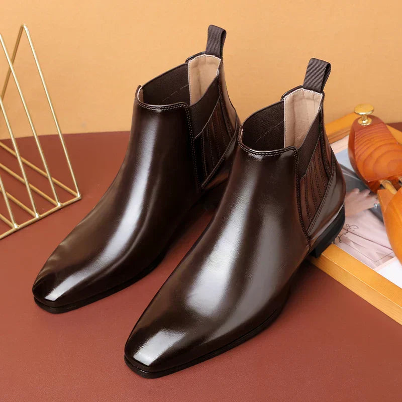 Wiiliam | Synthetic Leather Ankle Boots