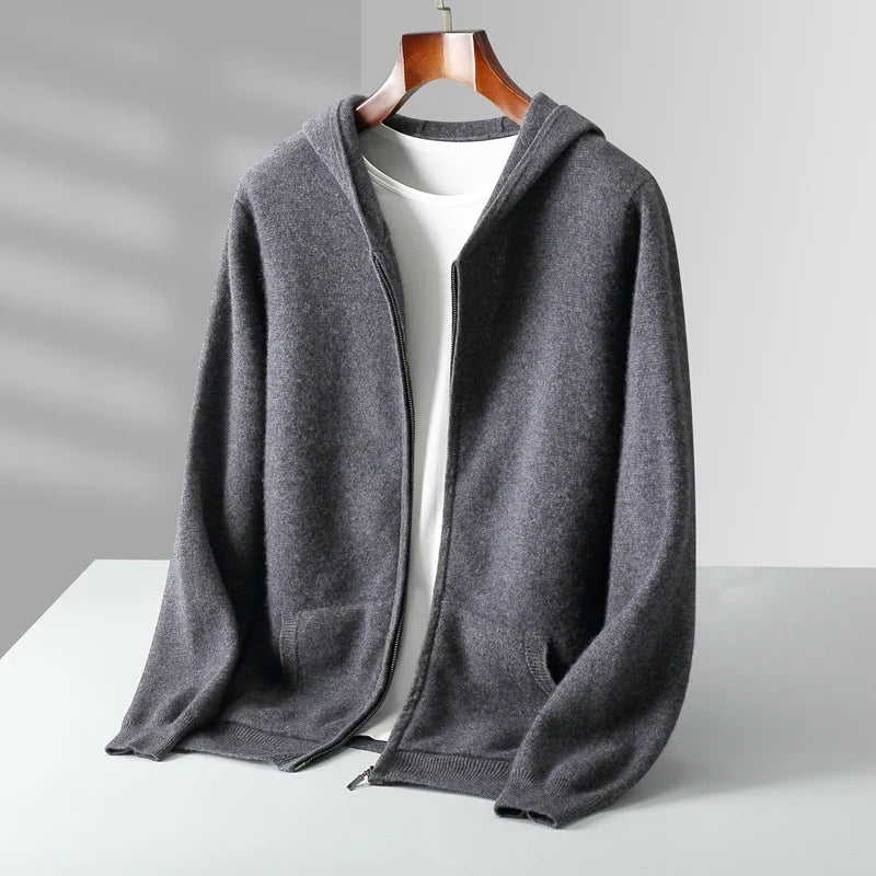 William Cashmere Zip Hoodie