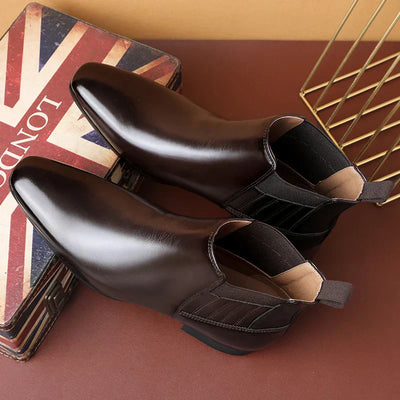 Wiiliam | Synthetic Leather Ankle Boots