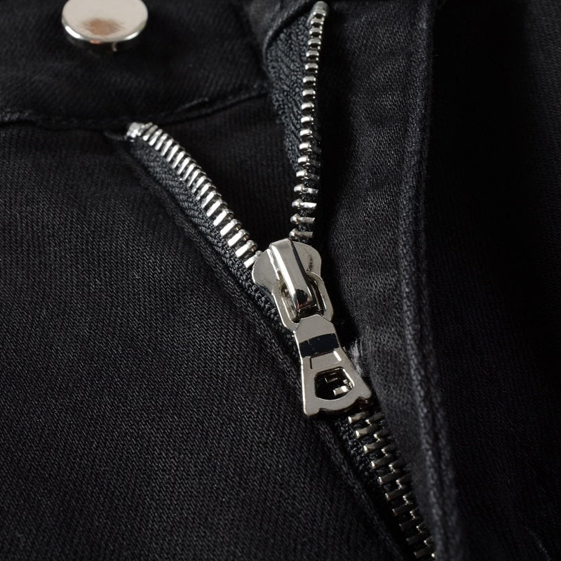 Vaqueros desgastados de malla Nightfall