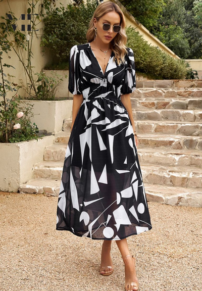 Danielle | Luxe Tijdloze Midi Jurk (Bijna Uitverkocht)