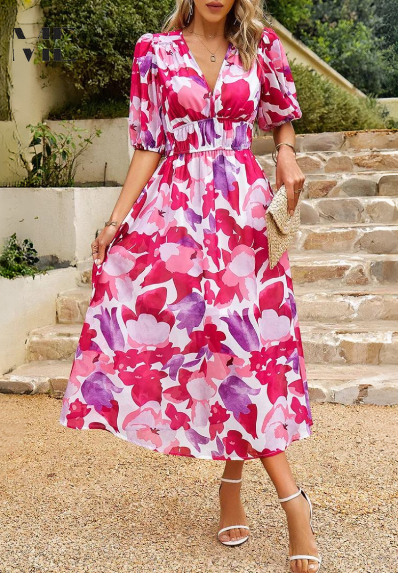 Danielle | Luxe Tijdloze Midi Jurk (Bijna Uitverkocht)