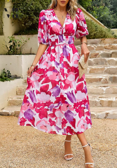 Danielle | Luxe Tijdloze Midi Jurk (Bijna Uitverkocht)