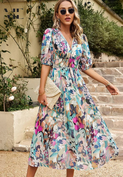 Danielle | Luxe Tijdloze Midi Jurk (Bijna Uitverkocht)