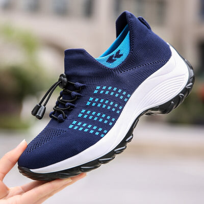Liveli - Breathable Mesh Tenis Ladies Shoes for Sock Sneakers