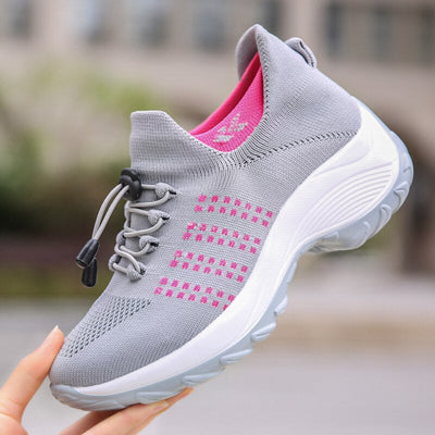 Liveli - Breathable Mesh Tenis Ladies Shoes for Sock Sneakers