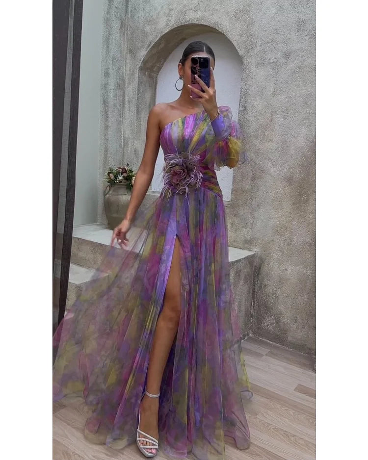 Cecelia™ | Eén Mouw Jurk