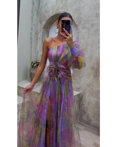 Cecelia™ | Eén Mouw Jurk