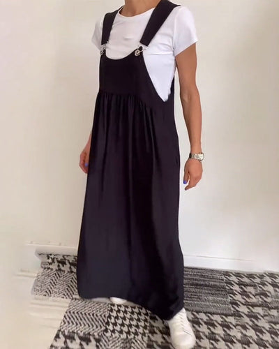 CAMILLE | Casual-Chic Mouwloze Vloeiende Jurk