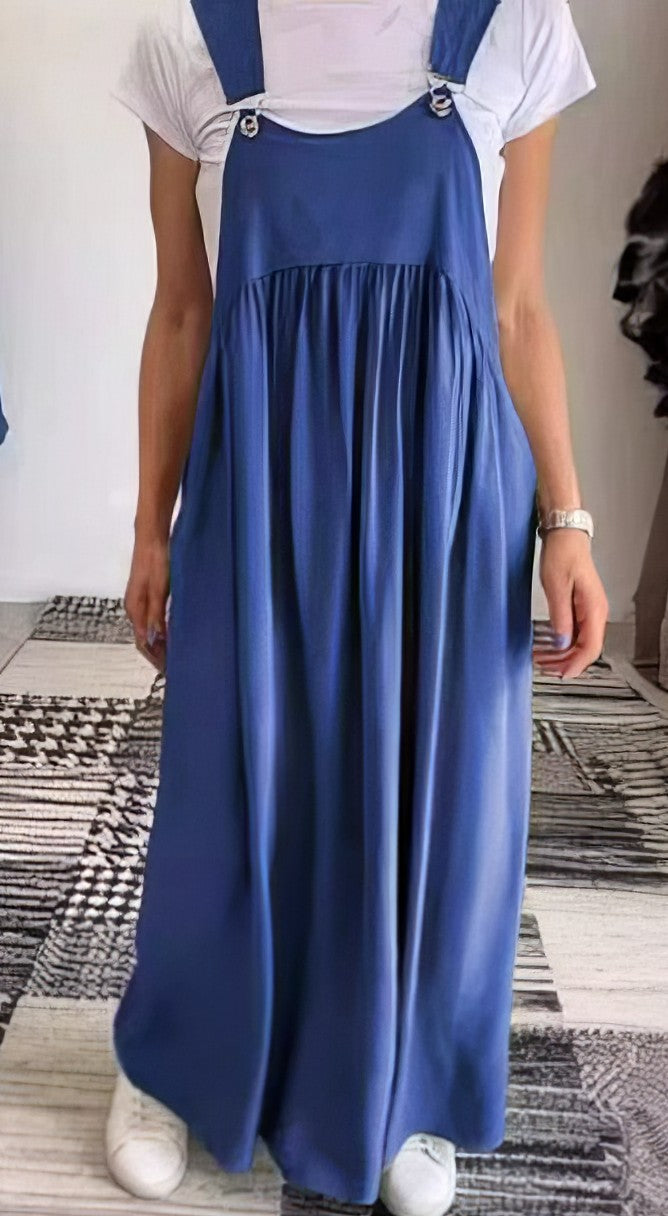 CAMILLE | Casual-Chic Mouwloze Vloeiende Jurk