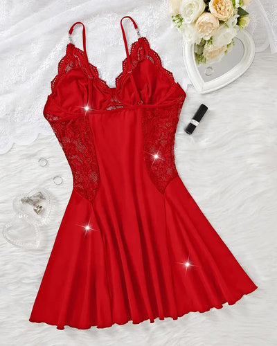 Camisón sexy con tirantes