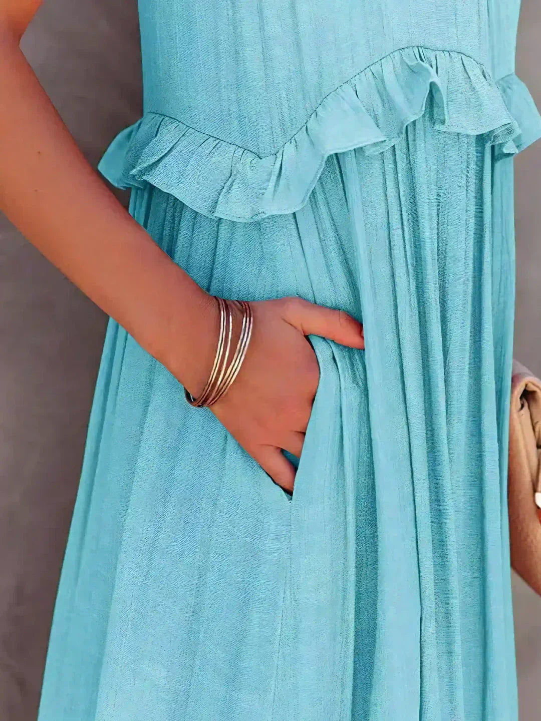 Sarah | Halter Ruffle Maxi Dress (Almost Sold Out)