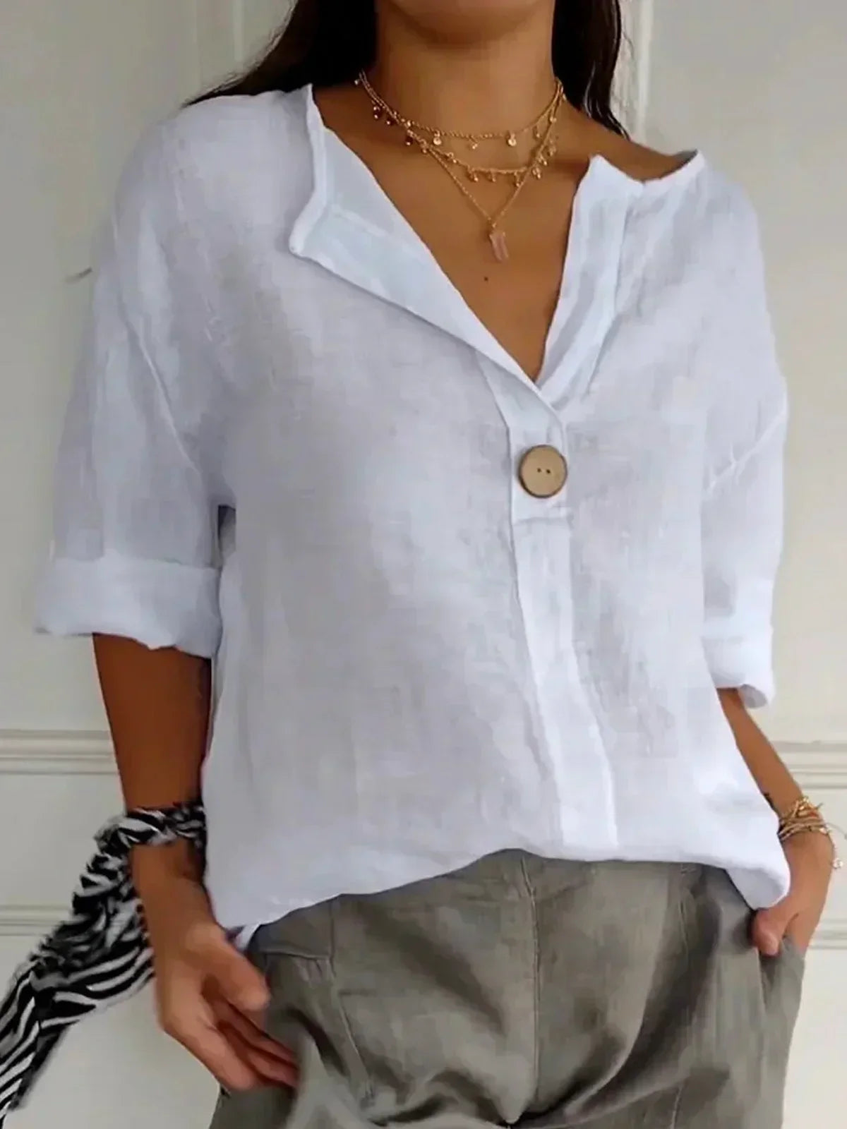 Aria | Casual V-hals Blouse