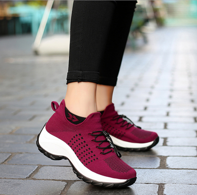 Liveli - Breathable Mesh Tenis Ladies Shoes for Sock Sneakers