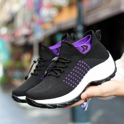 Liveli - Breathable Mesh Tenis Ladies Shoes for Sock Sneakers
