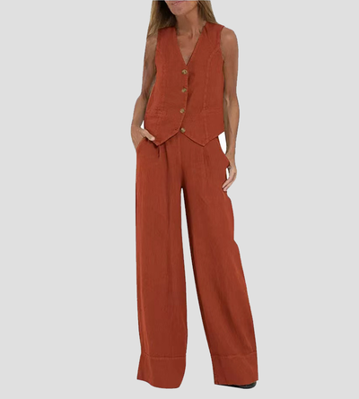 Ella | Vest Wider Pants Set (Almost Sold Out)