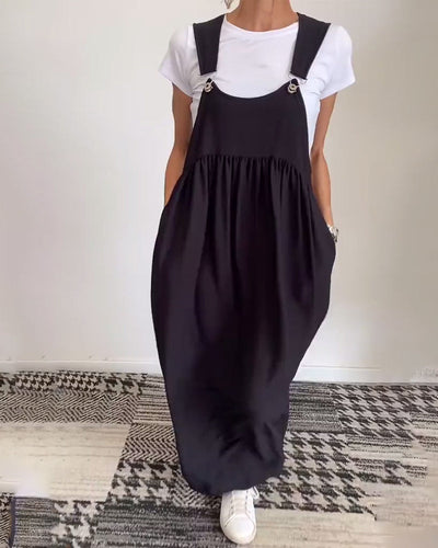 CAMILLE | Casual-Chic Mouwloze Vloeiende Jurk