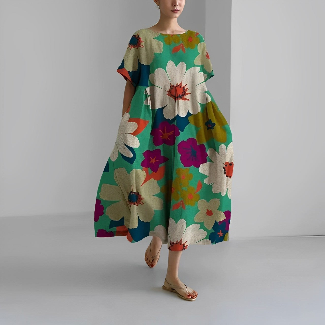 CÉLESTINE | Robe bohème fleurie pour un style naturel et romantique