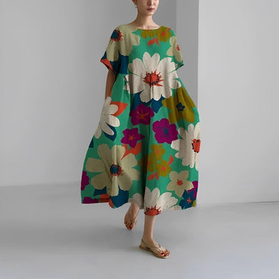 CÉLESTINE | Robe bohème fleurie pour un style naturel et romantique