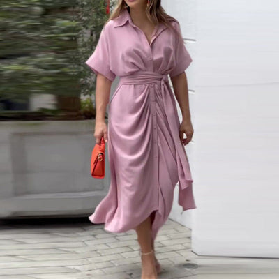 Amalia | Luxe Wikkel Maxi Jurk (Bijna Uitverkocht)