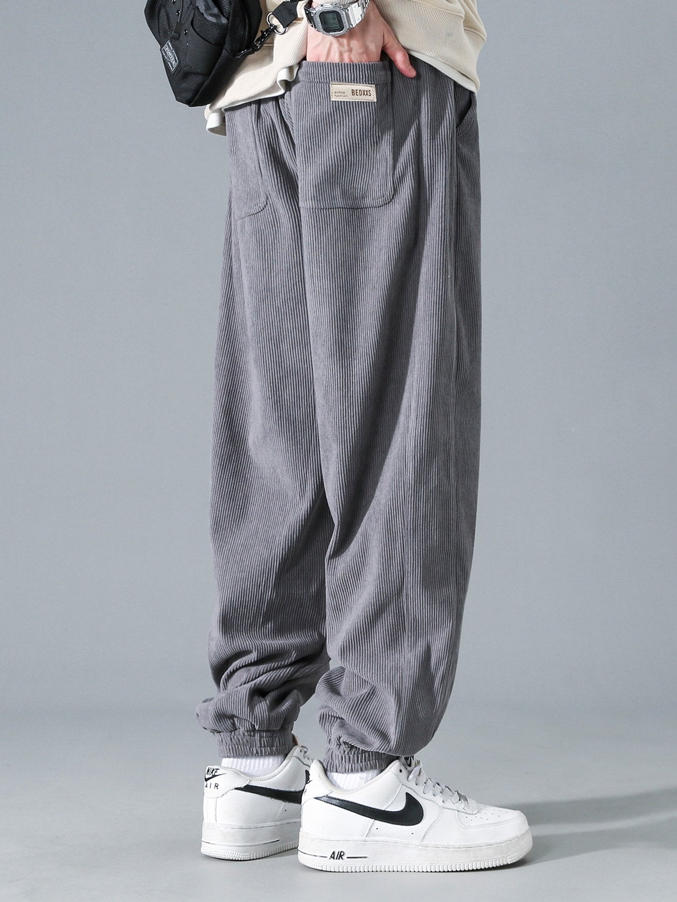 Koordsluiting Katoenen Joggingbroek