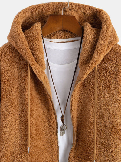 Basis Teddy Zip Up Hoodie