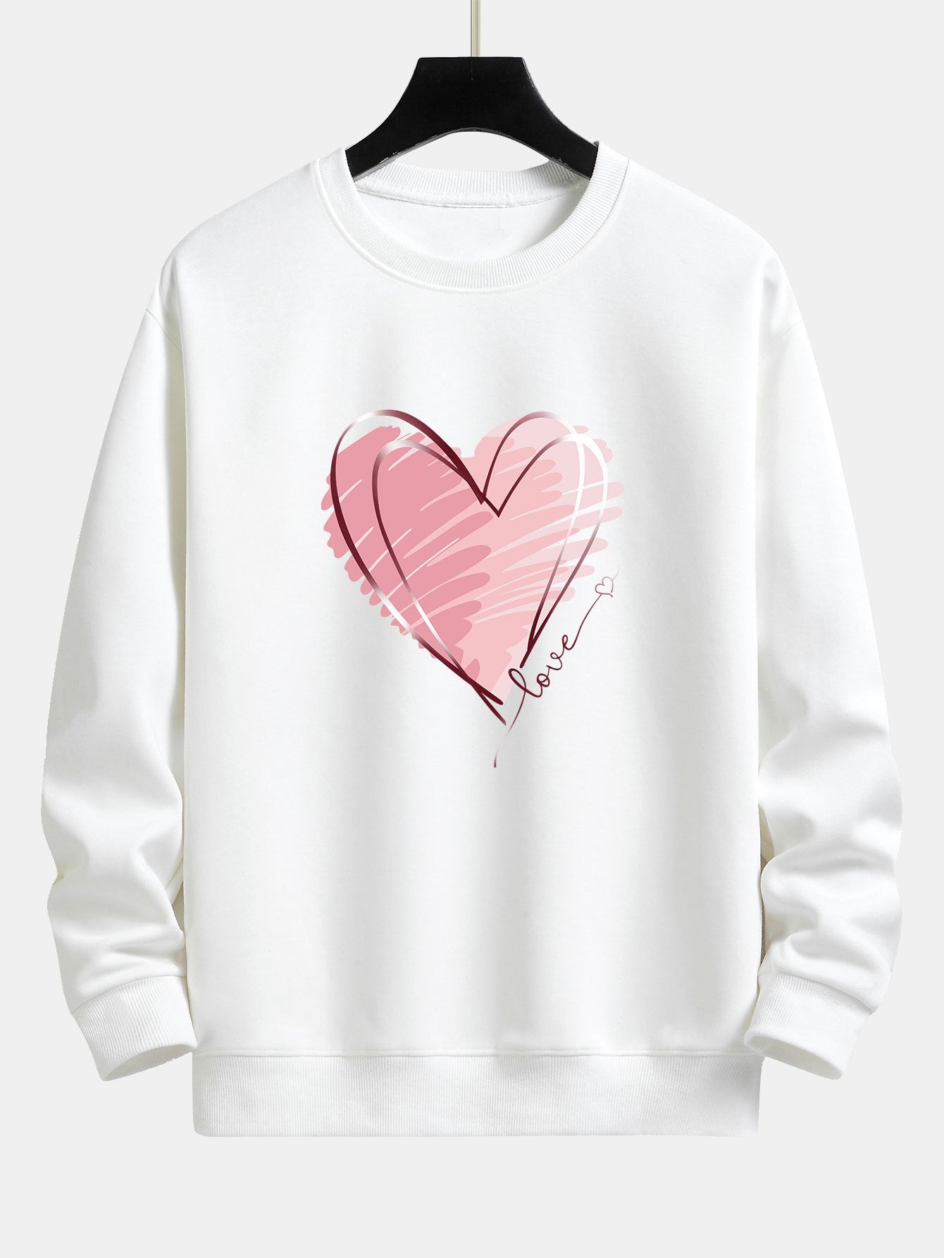 Doodle Hartprint Relax Fit Sweatshirt