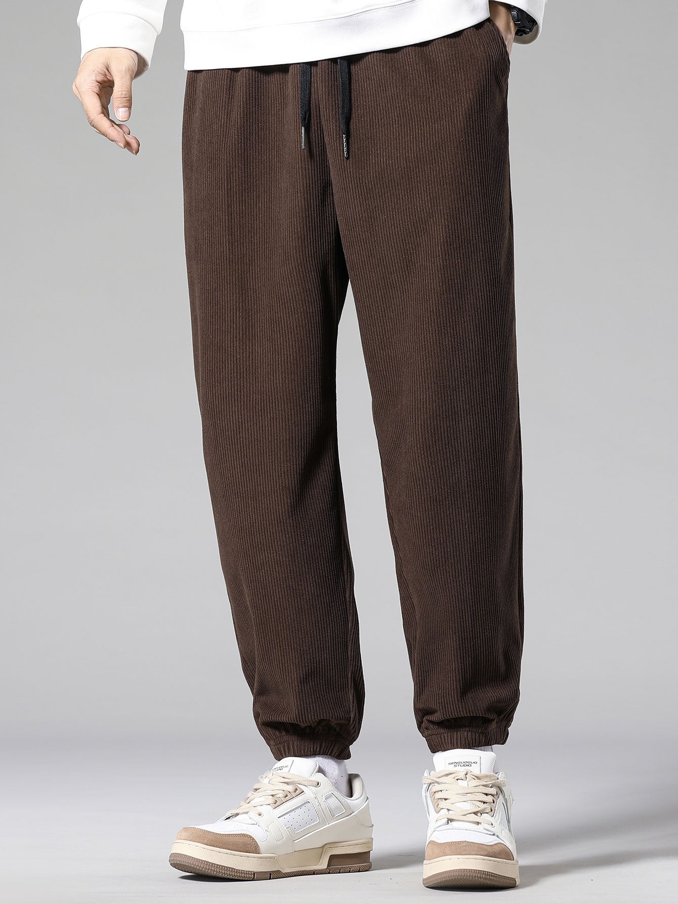 Katoenen Joggingbroek met Koord
