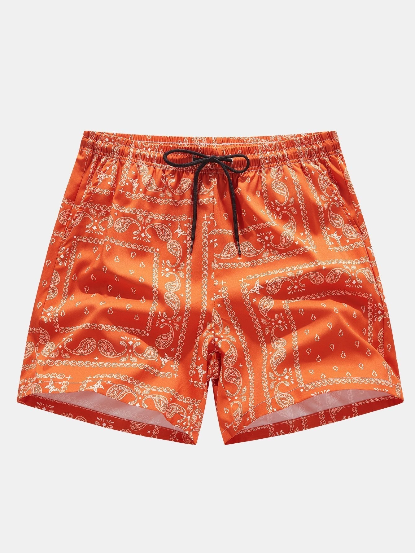 Oplosbare Smiley Print T-Shirt & Paisley Print Shorts