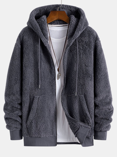 Basis Teddy Zip Up Hoodie