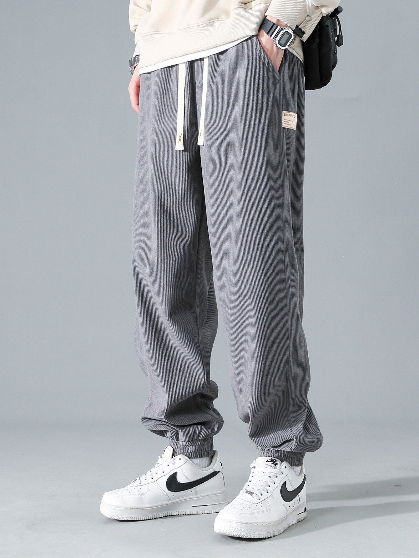 Koordsluiting Katoenen Joggingbroek
