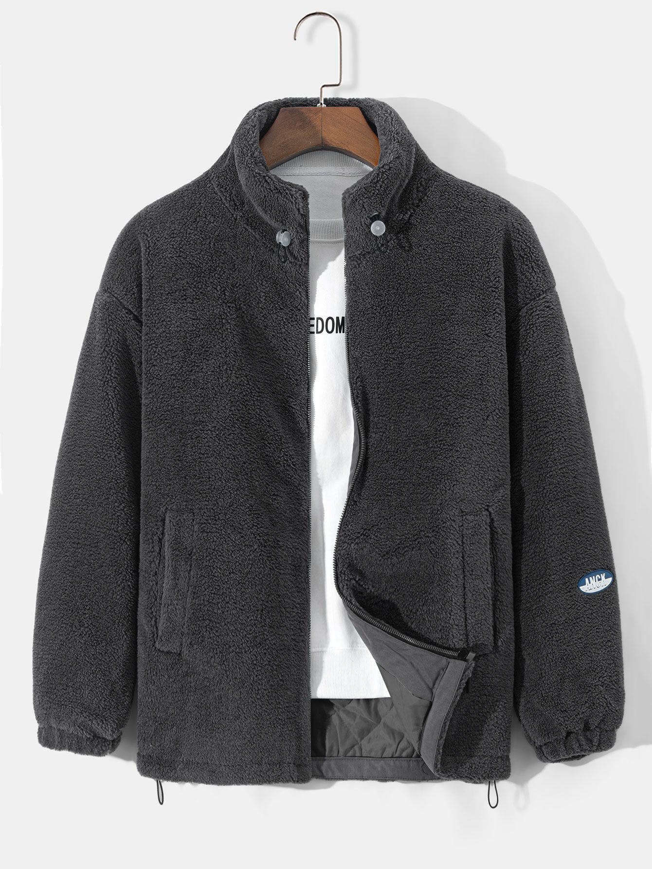 Quilted Lined Teddy Coat