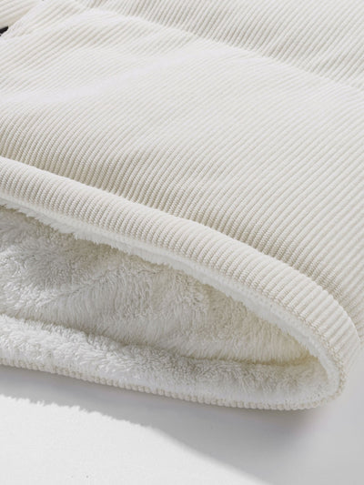 Reversible Teddy Fleece Corduroy Coat