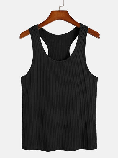 Basis Slim Ribbel Racerback Tanktop