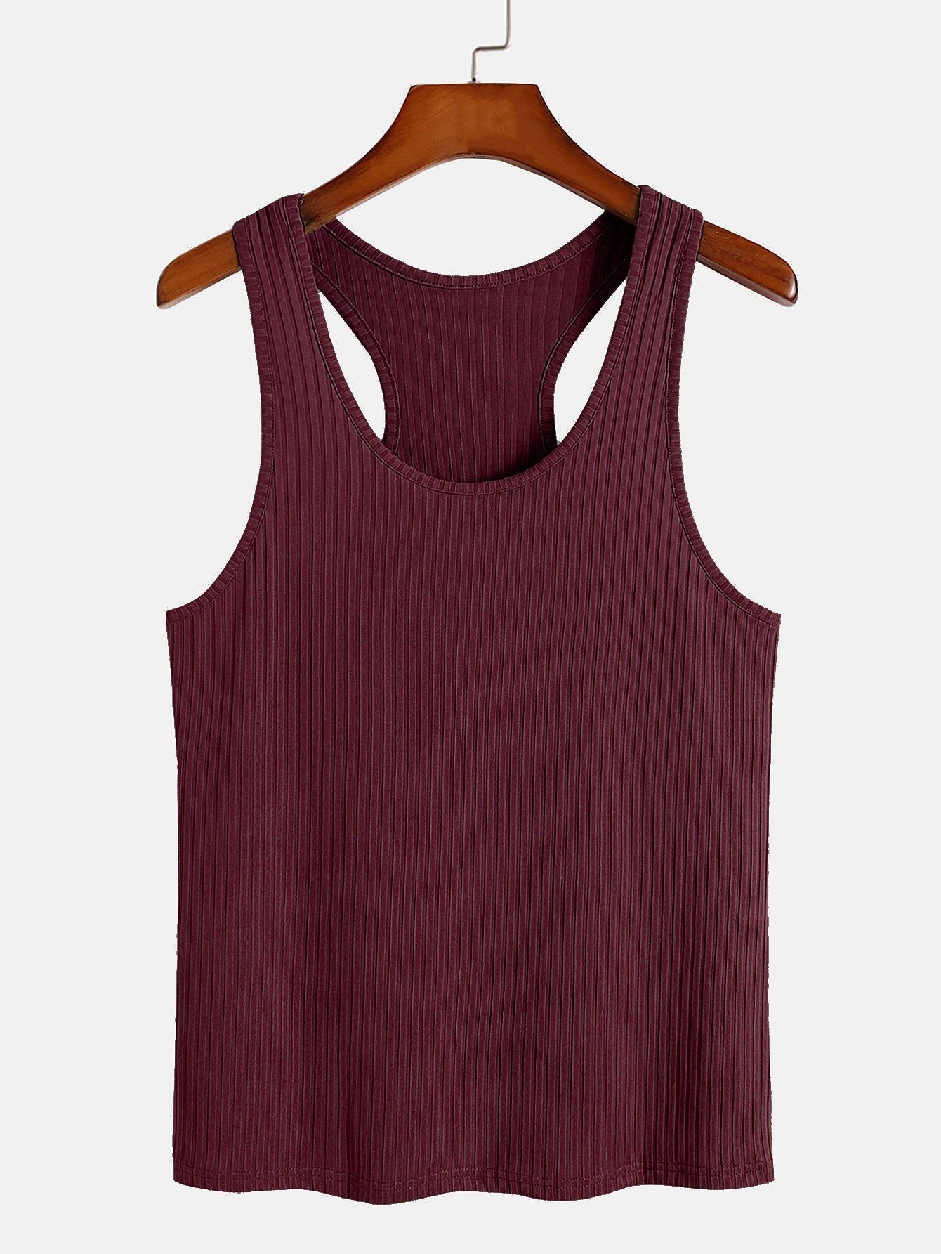 Basis Slim Ribbel Racerback Tanktop