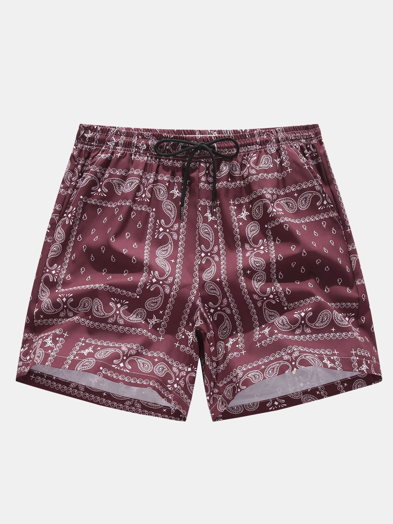 Oplosbare Smiley Print T-Shirt & Paisley Print Shorts