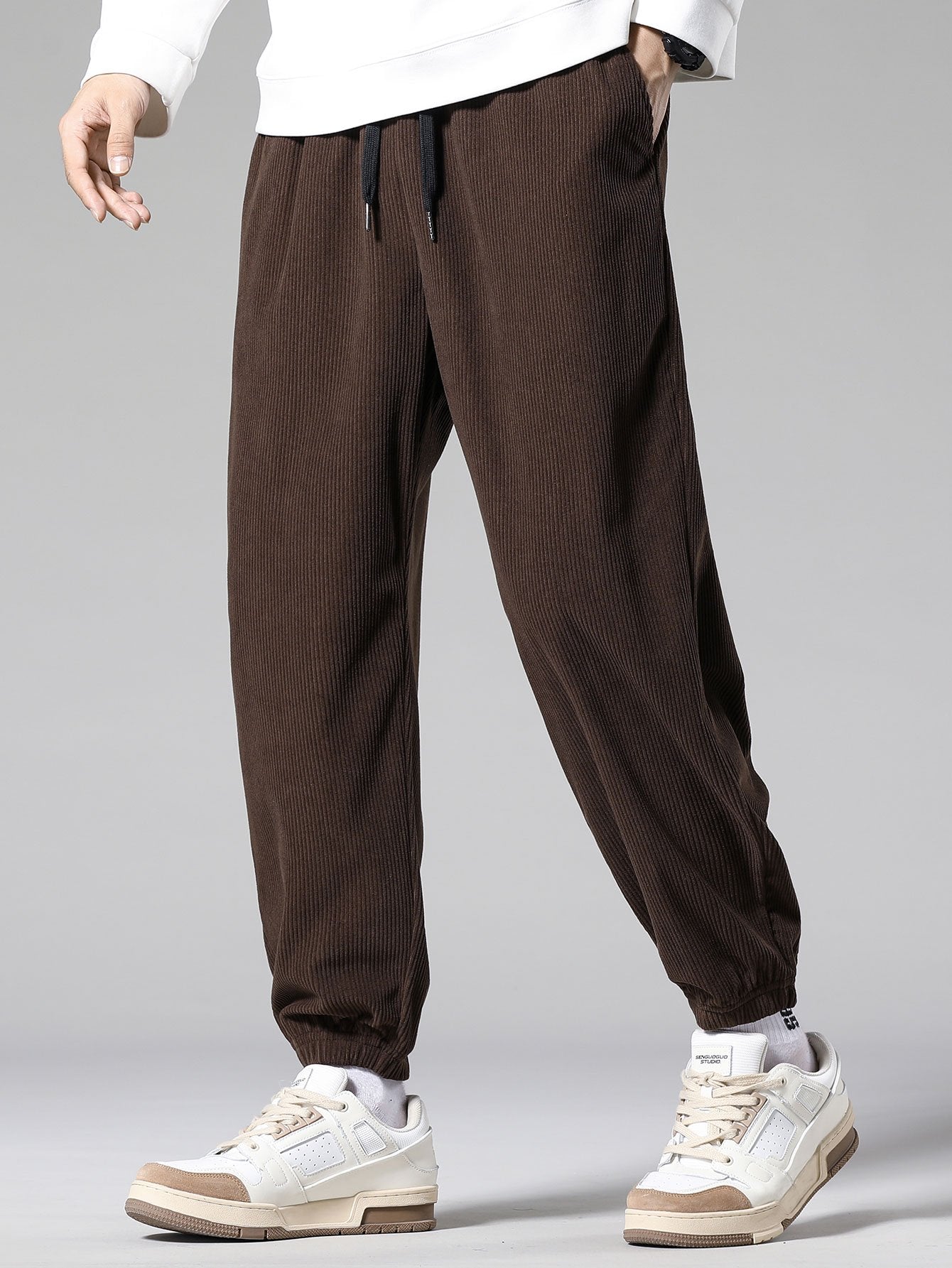 Katoenen Joggingbroek met Koord