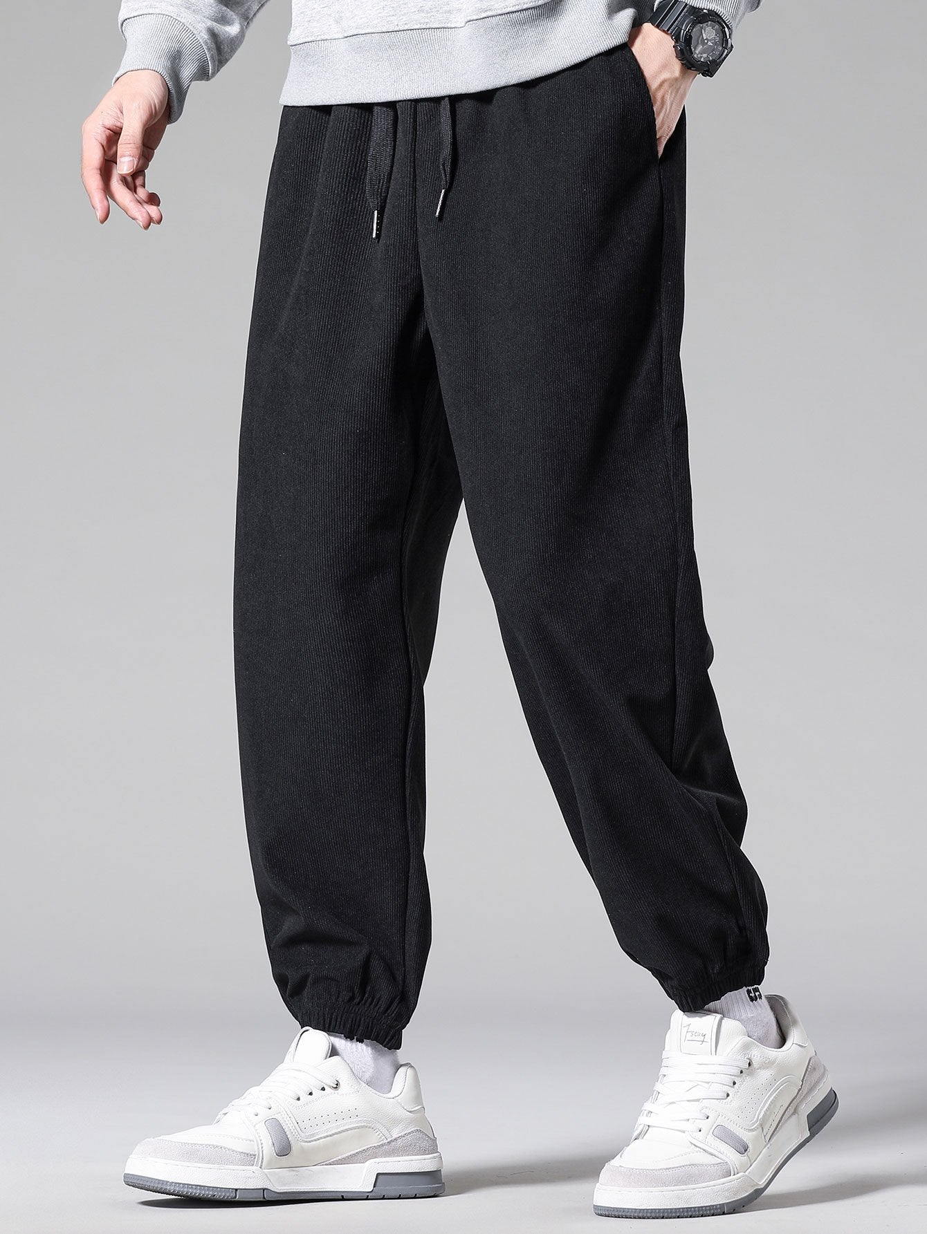 Katoenen Joggingbroek met Koord