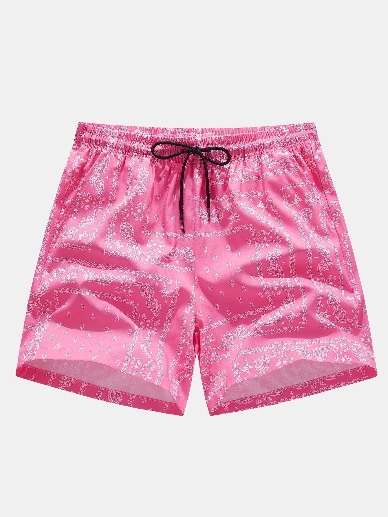 Oplosbare Smiley Print T-Shirt & Paisley Print Shorts