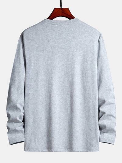 3 Stuks Basis Lange Mouwen Katoenen T-Shirt