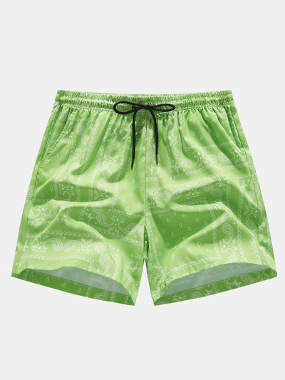 Oplosbare Smiley Print T-Shirt & Paisley Print Shorts