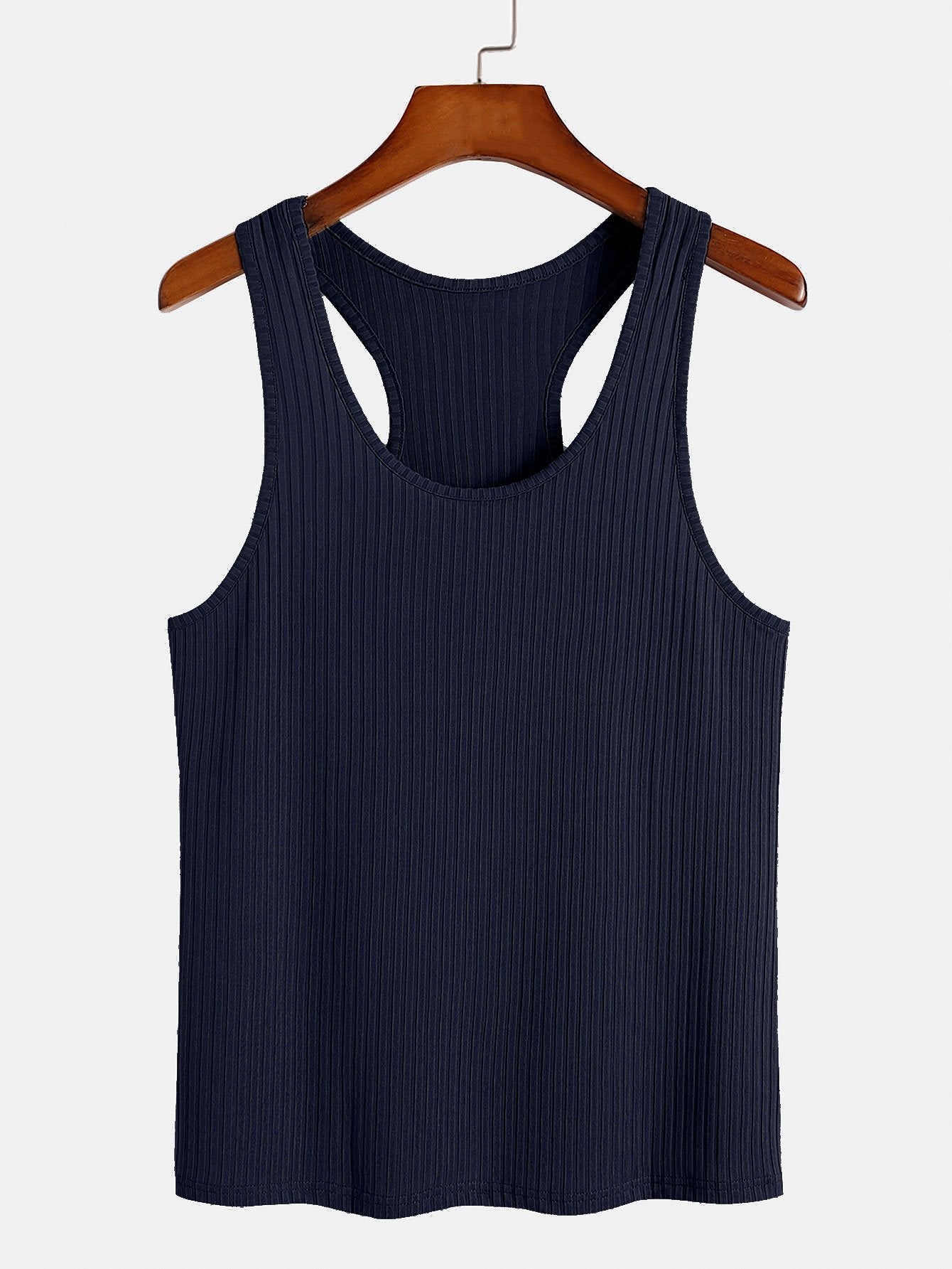 Basis Slim Ribbel Racerback Tanktop