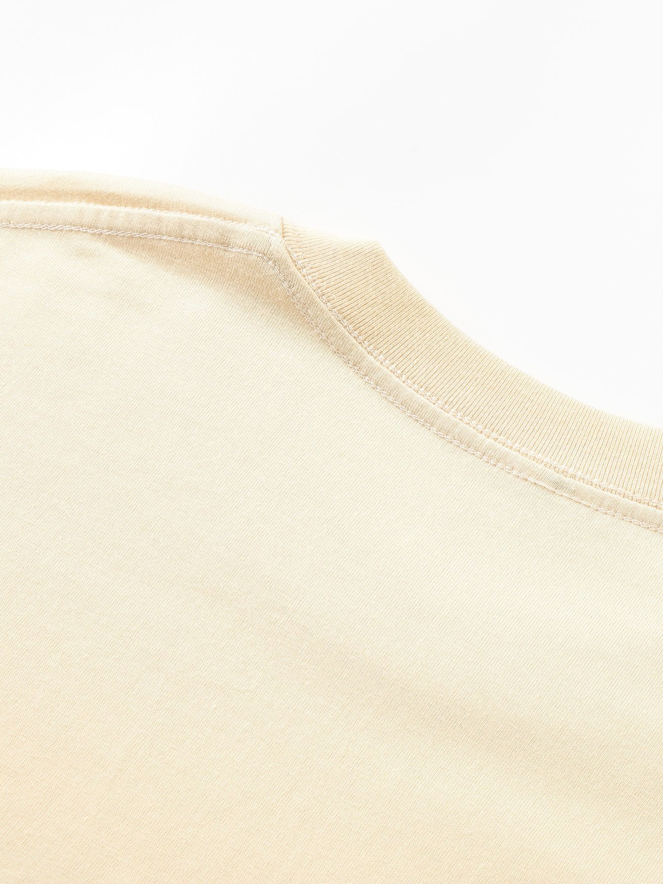 Basis Lange Mouwen Zware Kwaliteit Boog Hem T-Shirt