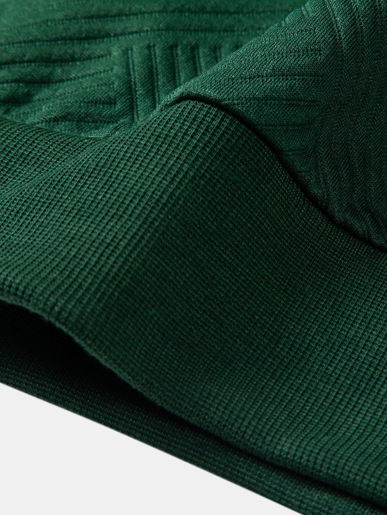 Relax Fit Geometric Striped Sweatshirt & Drawstring Corduroy Cargo Jogger Pants